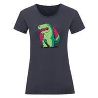 Дамска тениска "T-Rex и смартфон" - small - 17