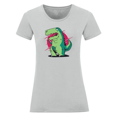 Дамска тениска "T-Rex и смартфон" - 2