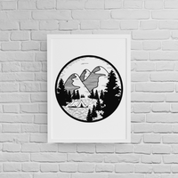 Постер с рамка "Mountain Vibes" - small - 1