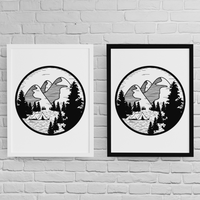 Постер с рамка "Mountain Vibes" - small - 2