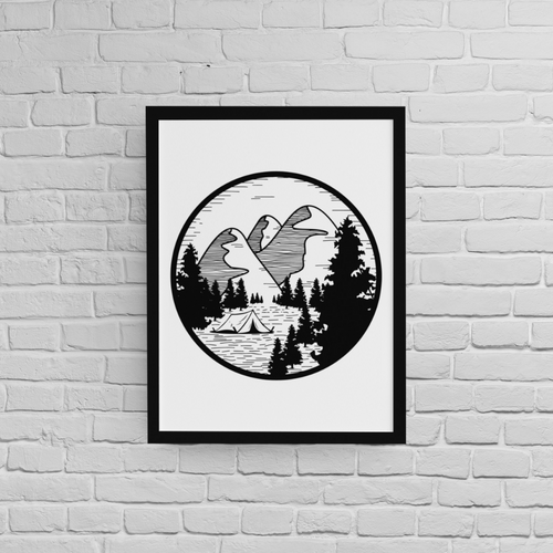 Постер с рамка &amp;quot;Mountain Vibes&amp;quot; - 1