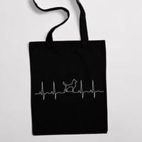 Eко чанта "Heartbeat: Куче" - small - 1