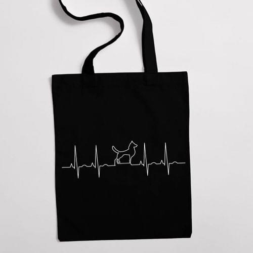 Eко чанта "Heartbeat: Куче" - 2