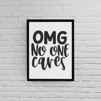 Постер с рамка "No One Cares" - small - 0