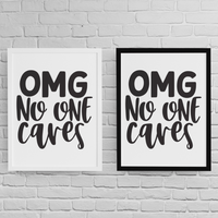 Постер с рамка "No One Cares" - small - 2