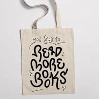 Eко чанта "Read More Books" - small - 2