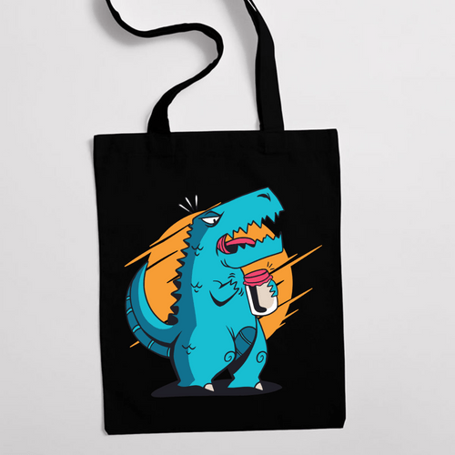 Eко чанта "T-Rex отваря буркан" - 2