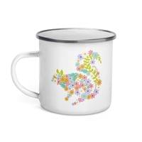 Емайлирано канче "Squirrel Flower" - small - 1