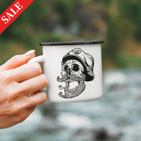 Канче с черен кант и дръжка "Моряк" - small - 0