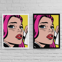 Постер с рамка "Pop Art Girl" - small - 2