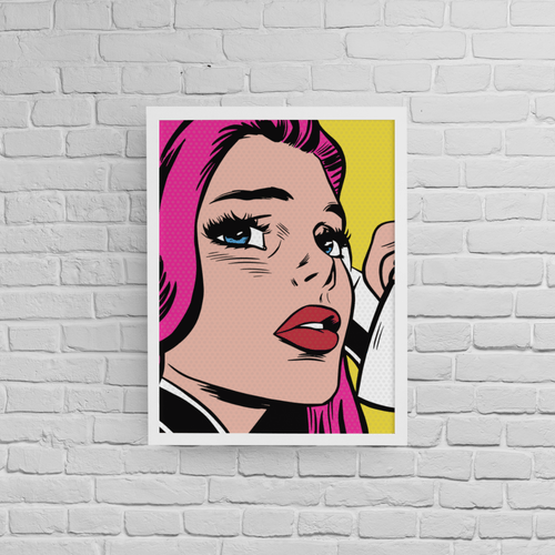 Постер с рамка "Pop Art Girl" - 2