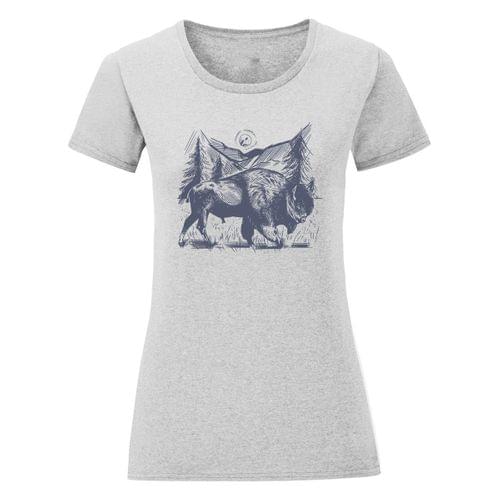 "Hand Drawn Bison" - 2