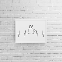 Постер с рамка "Heartbeat: Кафе" - small - 0