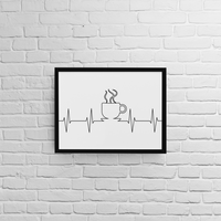 Постер с рамка "Heartbeat: Кафе" - small - 1