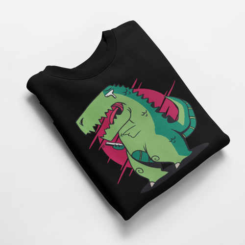 Ватирана блуза &amp;quot;T-Rex и смартфон&amp;quot; - 1