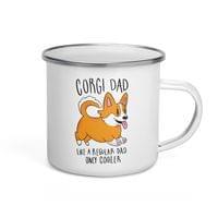 Емайлирано канче "Corgi Dad" - small - 3