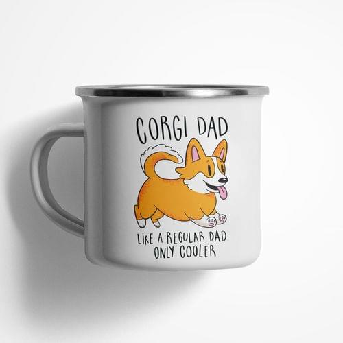 Емайлирано канче &amp;quot;Corgi Dad&amp;quot; - 1