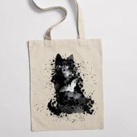 Eко чанта "Черна котка" - small - 1