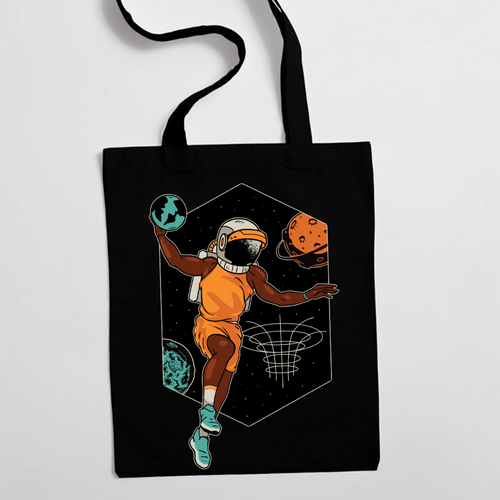 Eко чанта "Космически баскетбол" - 2