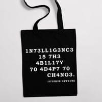 Еко чанта "1N73LL1G3NC3" - small - 1