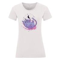 Дамска тениска "Космическо коте" - small - 16