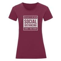 Дамска тениска "Social Distancing" - small - 2