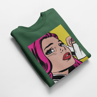 Ватирана блуза "Pop Art Girl" - small - 0
