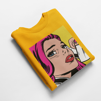 Ватирана блуза "Pop Art Girl" - small - 2