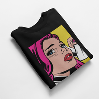 Ватирана блуза "Pop Art Girl" - small - 3