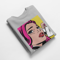 Ватирана блуза "Pop Art Girl" - small - 4