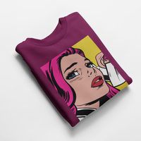 Ватирана блуза "Pop Art Girl" - small - 5