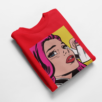 Ватирана блуза "Pop Art Girl" - small - 7