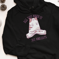 Дамска худи рокля "Books and Cats" - small - 0