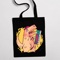 Eко чанта "Retro T-Rex" - small - 0