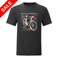 Мъжка тениска "Bicycle Fundamentals" (ЧЕРНО) M - small - 0