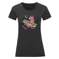 Дамска тениска "Музикална котка" - small - 7