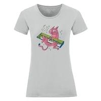 Дамска тениска "Музикална котка" - small - 4