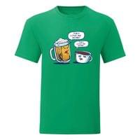 Мъжка тениска &amp;quot;Beer vs. Coffee&amp;quot;