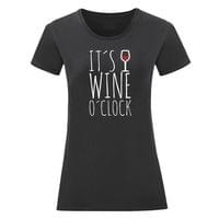 Дамска тениска "Wine o'clock" - small - 0 Дамска тениска "Wine o'clock" - small - 0