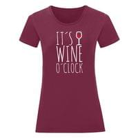 Дамска тениска "Wine o'clock" - small - 1 Дамска тениска "Wine o'clock" - small - 1