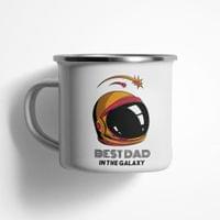 Емайлирано канче "Best Dad In Galaxy" - small - 0