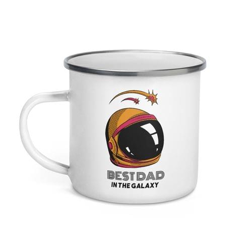 Емайлирано канче "Best Dad In Galaxy" - 2