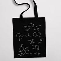 Eко чанта "Psychedelic Molecules" - small - 1