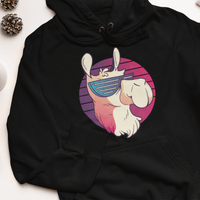 Дамска худи рокля "Cool Llama" - small - 0