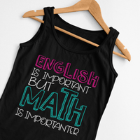 Мъжки потник "English vs. Math" - small - 0