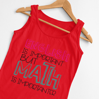 Мъжки потник "English vs. Math" - small - 2