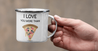 Емайлирано канче "More Than Pizza" - small - 4