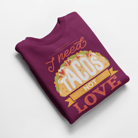 Ватирана блуза "I Need Tacos" - small - 7
