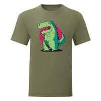 Мъжка тениска "T-Rex и смартфон" - small - 13
