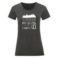 Тениска "The Mountains Are Calling" (дамска) - small - 2